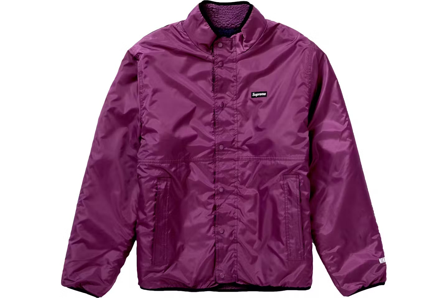 Supreme Reversible Colorblocked Fleece Jacket Purple – This